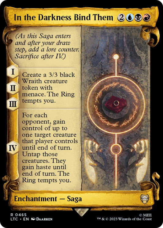 In the Darkness Bind Them (LTC-465) - Tales of Middle-earth Commander: (Showcase)