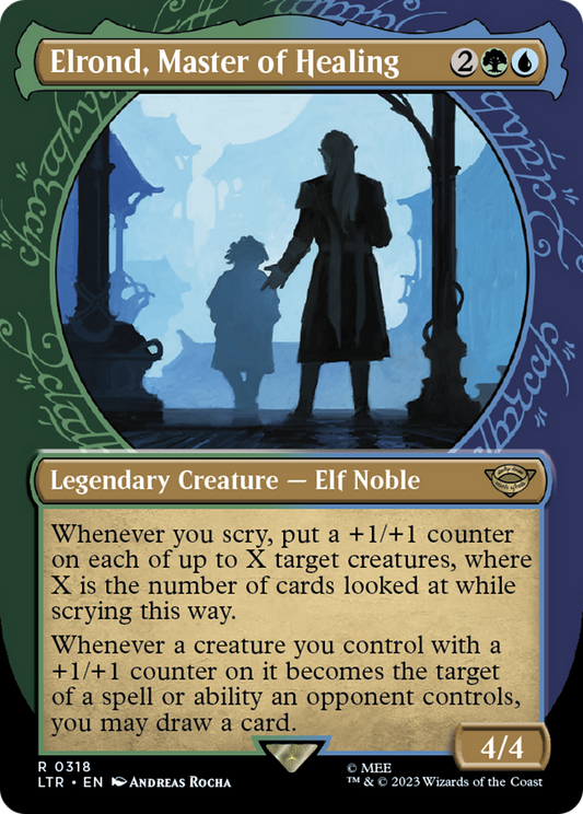 Elrond, Master of Healing (LTR-318) - The Lord of the Rings: Tales of Middle-earth: (Showcase) (Borderless)