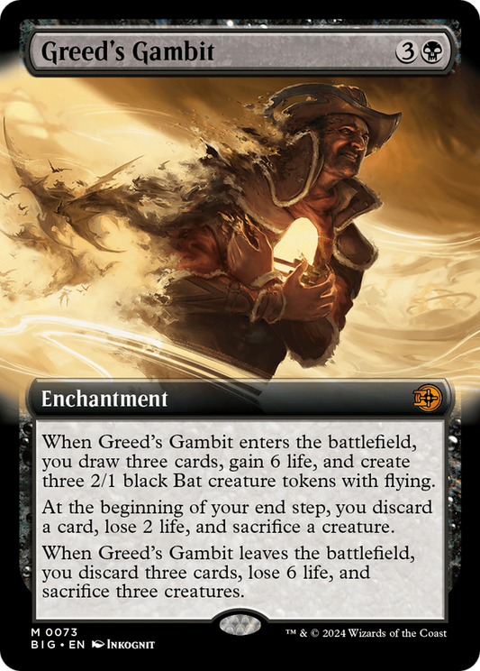 Greed's Gambit (BIG-073) - The Big Score: (Extended Art) Foil