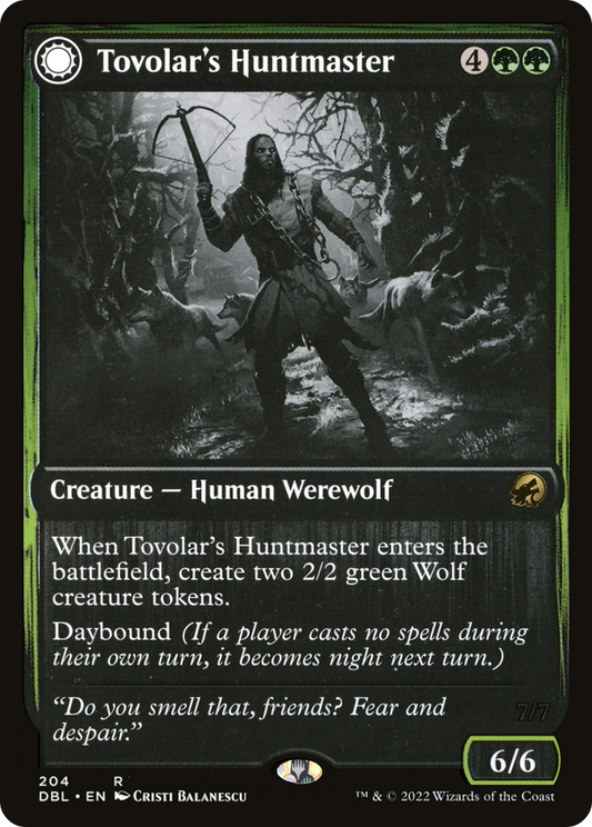 Tovolar's Huntmaster // Tovolar's Packleader [Innistrad: Double Feature]