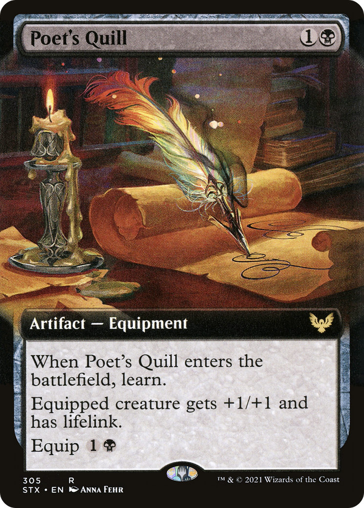 Poet's Quill (Extended) [Strixhaven: School of Mages]