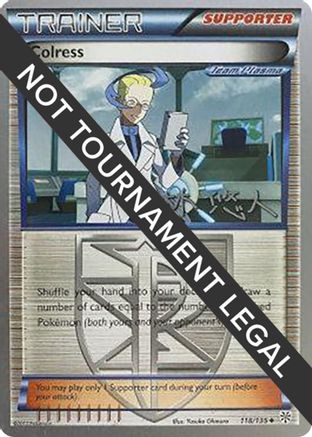 Colress (118/135) (Plasma Power - Haruto Kobayashi) [World Championships 2014]