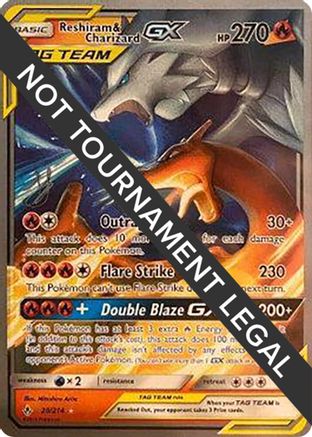 Reshiram & Charizard GX (20/214) (Perfection - Henry Brand) [World Championships 2019]
