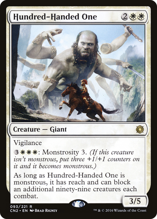 Hundred-Handed One (CN2-093) - Conspiracy: Take the Crown Foil