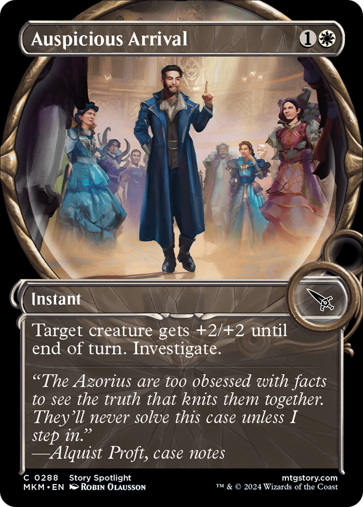 Auspicious Arrival (MKM-288) - Murders at Karlov Manor: (Showcase) Foil