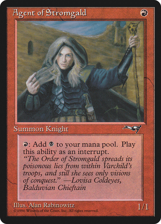Agent of Stromgald (Holding Staff) [Alliances]