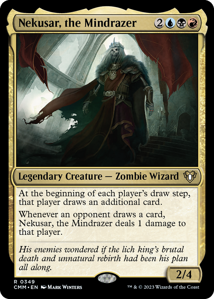 Nekusar, the Mindrazer (CMM-349) - Commander Masters Foil