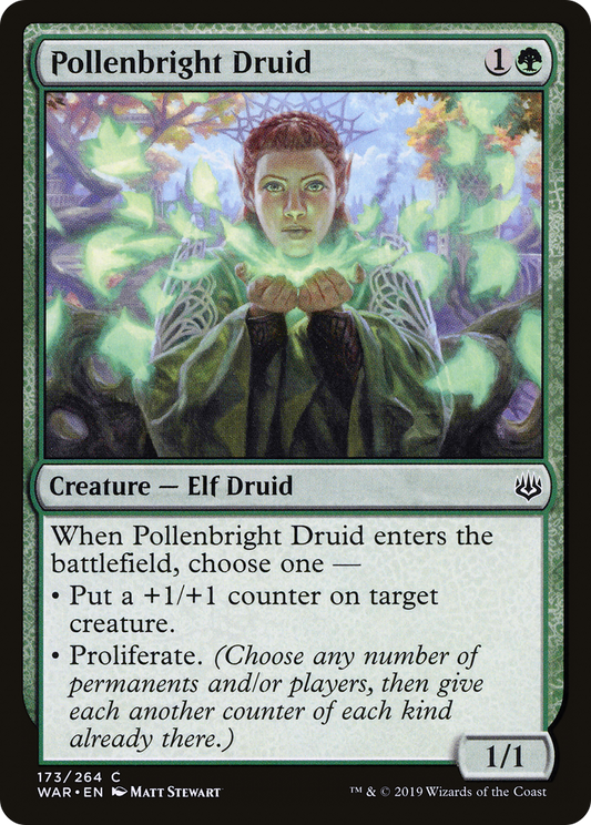 Pollenbright Druid (WAR-173) - War of the Spark