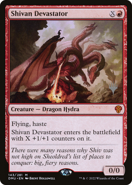 Shivan Devastator (PPDMU-143) - Dominaria United Promos
