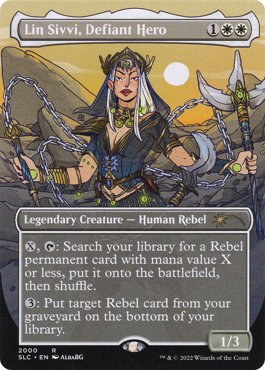 Lin Sivvi, Defiant Hero (SLC-2000) - Secret Lair 30th Anniversary Countdown Kit (Borderless)