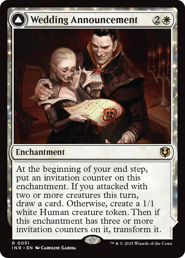 Wedding Announcement (INR-051) - Innistrad Remastered: (enchantment) Foil