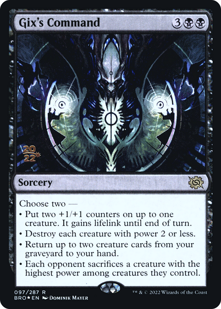 Gix's Command [The Brothers' War: Prerelease Promos]