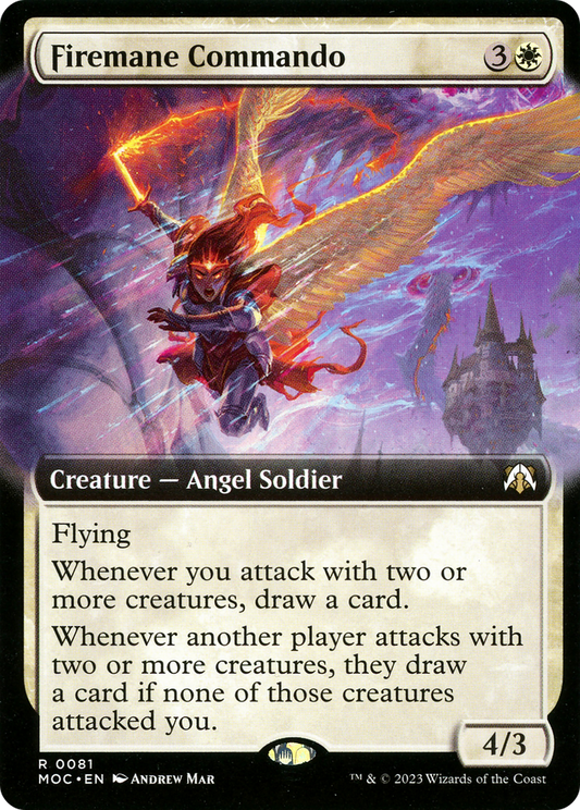 Firemane Commando (Extended Art) [March of the Machine Commander]