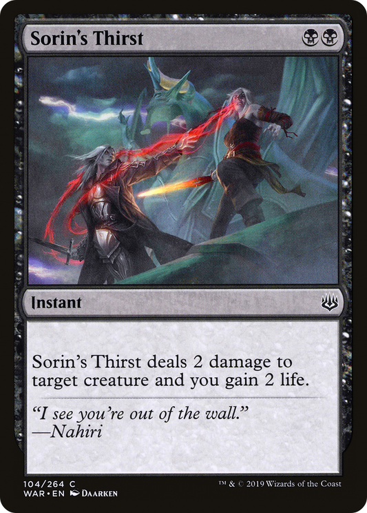 Sorin's Thirst (WAR-104) - War of the Spark