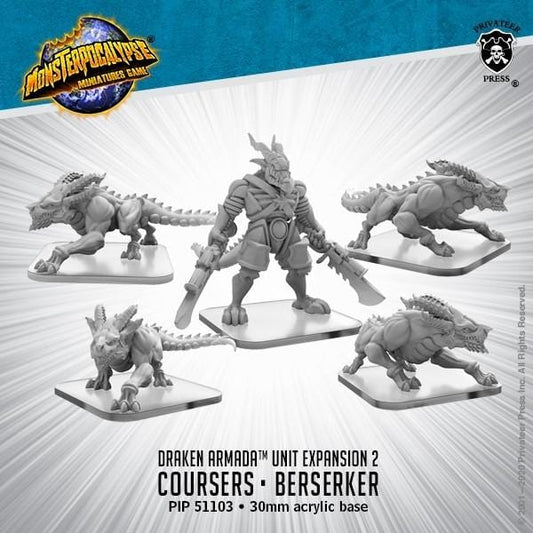 Monsterpocalypse: Draken Armada - Coursers, Draken Berserker - pip51103 - Used