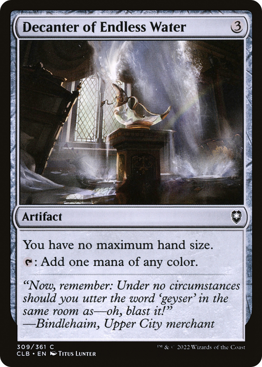 Decanter of Endless Water [Commander Legends: Battle for Baldur's Gate]