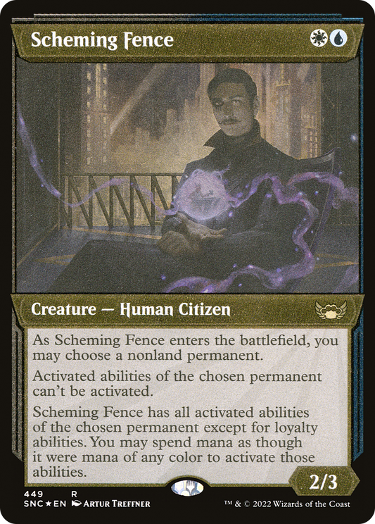 Scheming Fence (SNC-449) - Streets of New Capenna: (Showcase) Foil