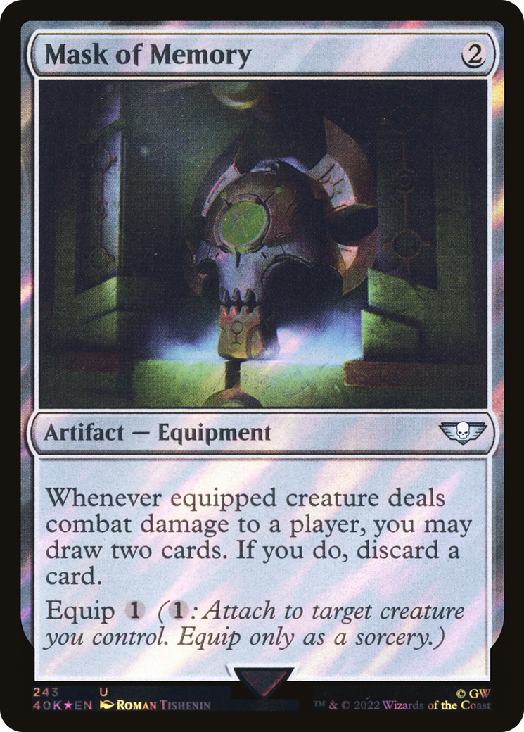 Mask of Memory (Surge Foil) [Universes Beyond: Warhammer 40,000]