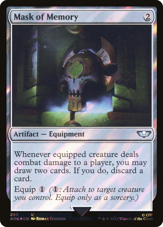 Mask of Memory (Surge Foil) [Universes Beyond: Warhammer 40,000]