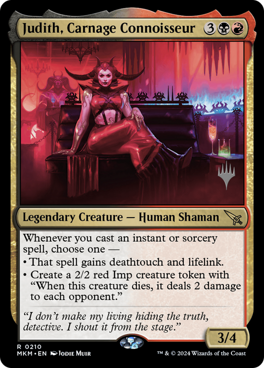 Judith, Carnage Connoisseur (PPMKM-210) - Murders at Karlov Manor Promos
