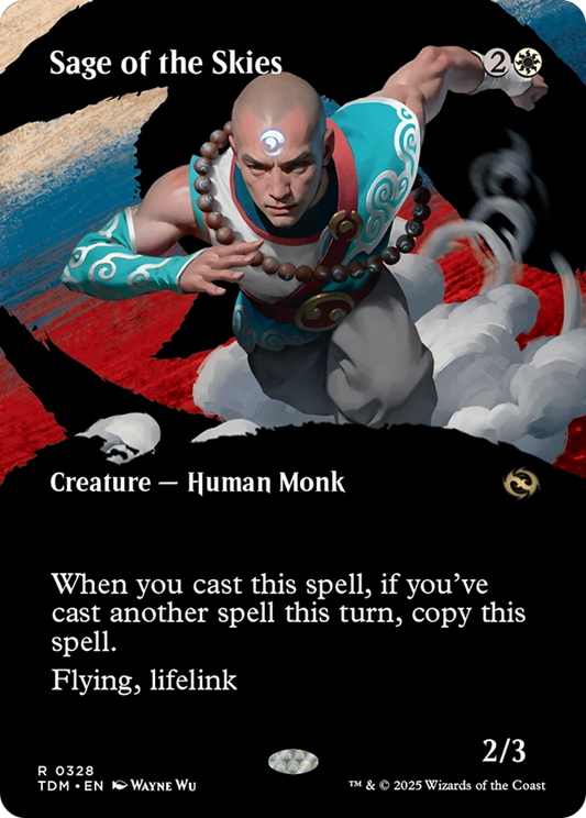 Sage of the Skies (Borderless) [Tarkir: Dragonstorm]