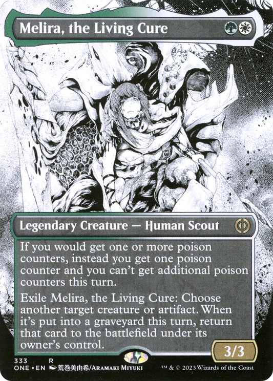 Melira, the Living Cure (ONE-333) - Phyrexia: All Will Be One: (Showcase) (Borderless) Foil