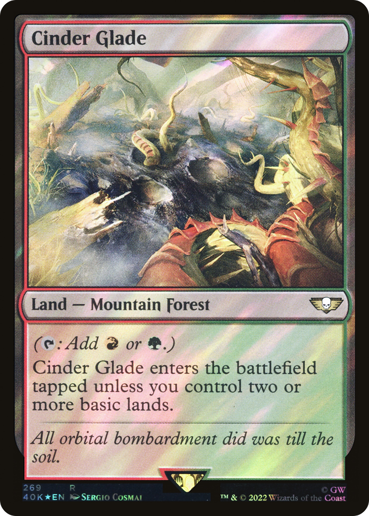 Cinder Glade (Surge Foil) [Universes Beyond: Warhammer 40,000]