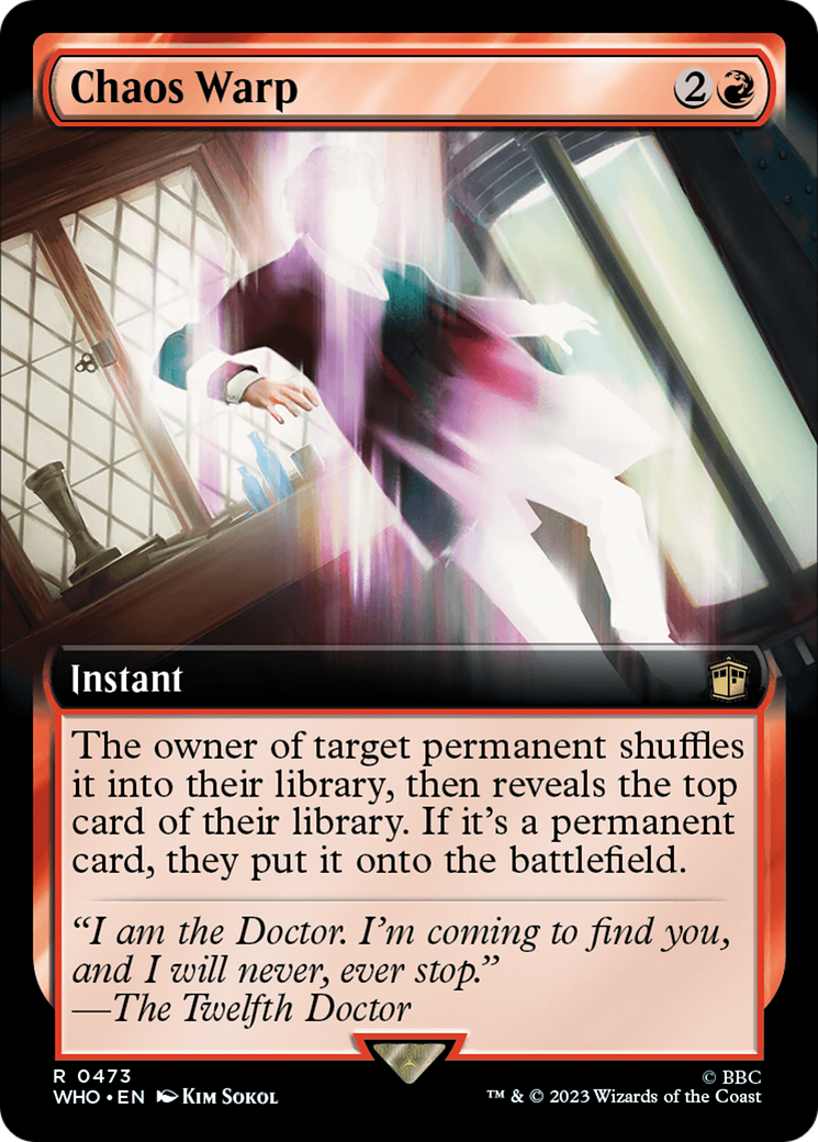 Chaos Warp (WHO-473) - Doctor Who: (Extended Art)