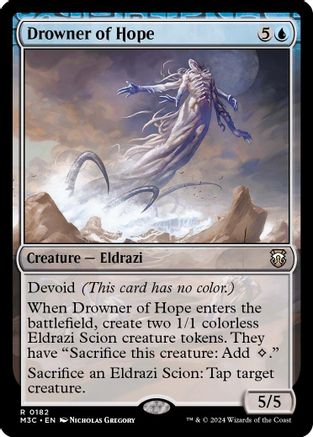 Drowner of Hope (Ripple Foil) (M3C-182) - Modern Horizons 3 Commander Foil