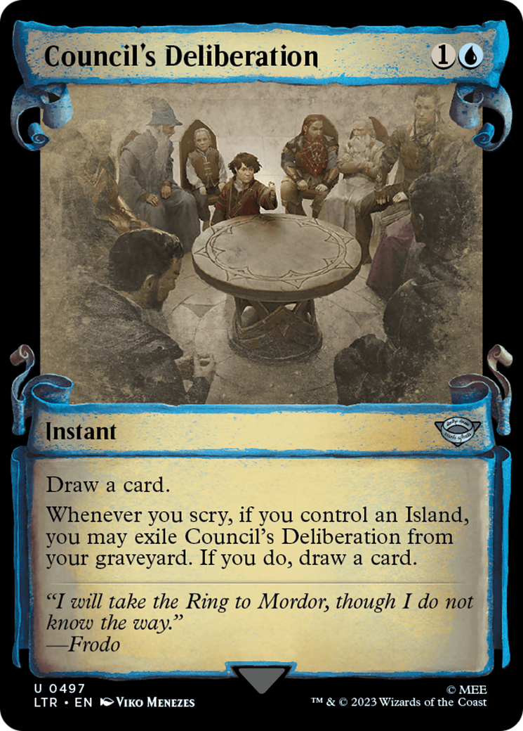 Council's Deliberation (LTR-497) - The Lord of the Rings: Tales of Middle-earth: (Showcase) Foil