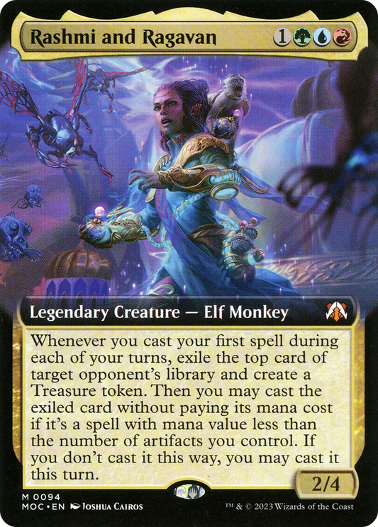 Rashmi and Ragavan (Extended Art) [March of the Machine Commander]