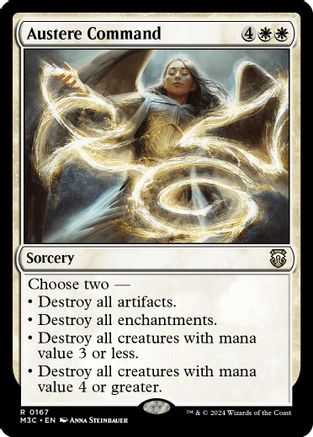Austere Command (Ripple Foil) (M3C-167) - Modern Horizons 3 Commander Foil