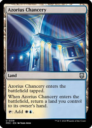 Azorius Chancery (Ripple Foil) (M3C-319) - Modern Horizons 3 Commander Foil