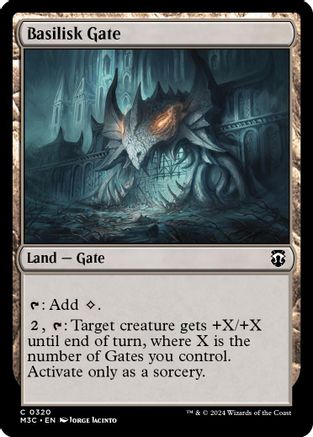 Basilisk Gate (Ripple Foil) (M3C-320) - Modern Horizons 3 Commander Foil