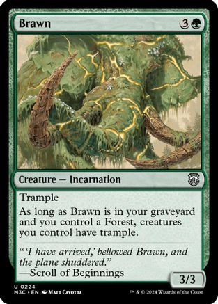 Brawn (Ripple Foil) (M3C-224) - Modern Horizons 3 Commander Foil