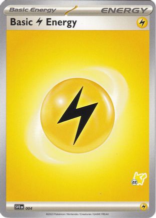 Basic Lightning Energy (004) (Pikachu Stamp #22) [Battle Academy 2024]