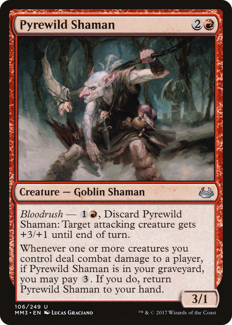 Pyrewild Shaman (MM3-106) - Modern Masters 2017 Foil