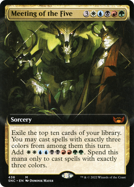 Meeting of the Five (SNC-436) - Streets of New Capenna: (Extended Art) Foil