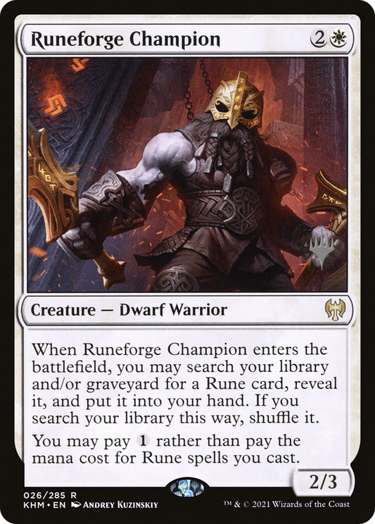 Runeforge Champion [Kaldheim Promo Pack]