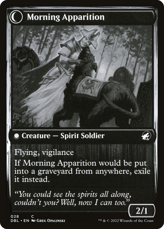 Mourning Patrol // Morning Apparition (DBL-028) - Innistrad: Double Feature: (Double Faced Transform)