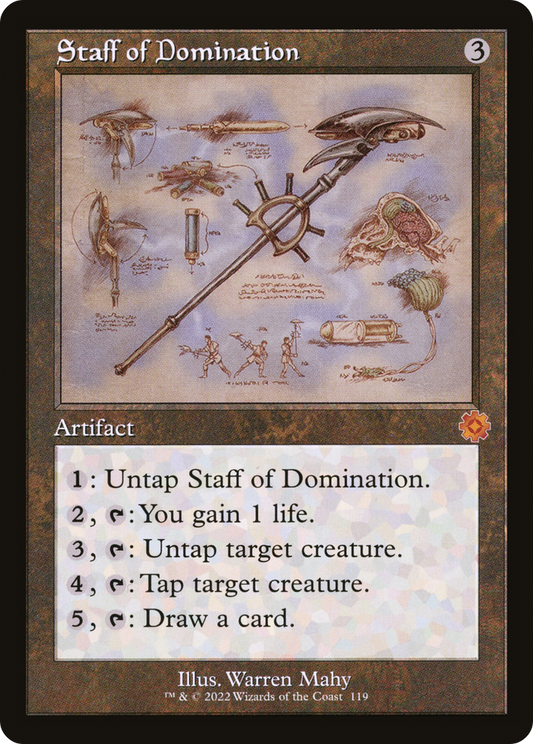Staff of Domination (BRR-119) - The Brothers' War Retro Artifacts Foil