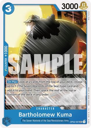 Bartholomew Kuma [Starter Deck: Blue Donquixote Doflamingo]
