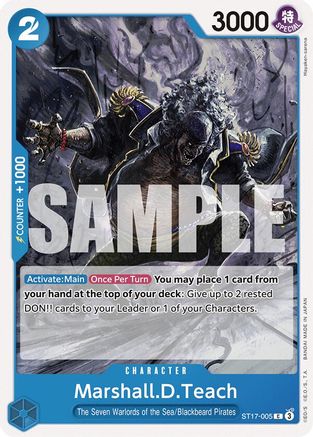 Marshall.D.Teach [Starter Deck: Blue Donquixote Doflamingo]