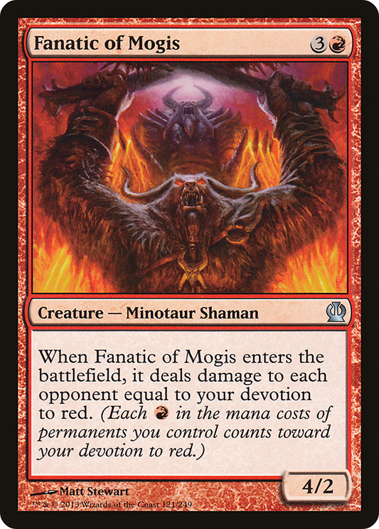 Fanatic of Mogis (THS-121) - Theros Foil