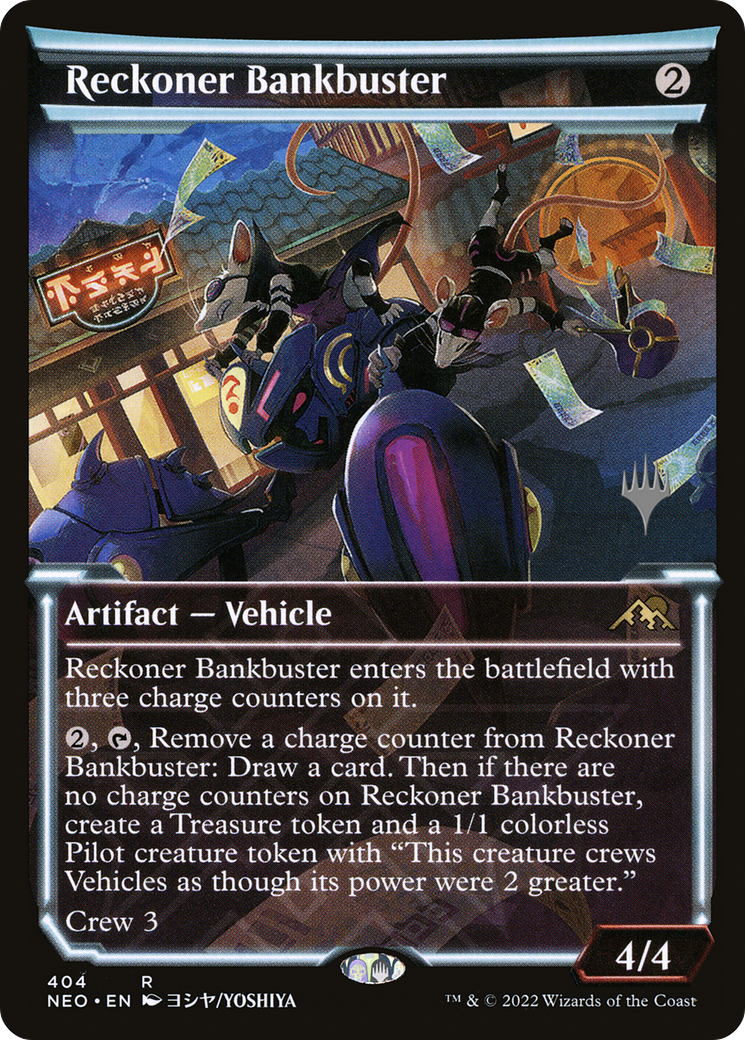 Reckoner Bankbuster (PPBRO-404) - Kamigawa: Neon Dynasty Promos: (Showcase) Foil