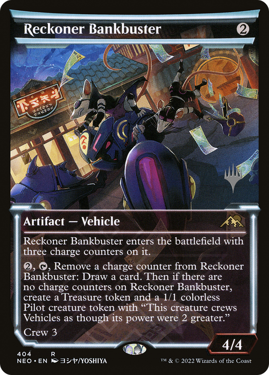 Reckoner Bankbuster (PPBRO-404) - Kamigawa: Neon Dynasty Promos: (Showcase) Foil