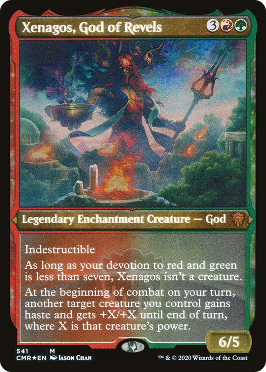 Xenagos, God of Revels (CMR-541) - Commander Legends: (enchantment) Foil