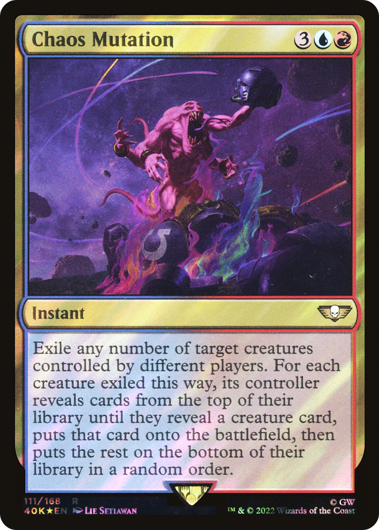 Chaos Mutation (Surge Foil) [Universes Beyond: Warhammer 40,000]