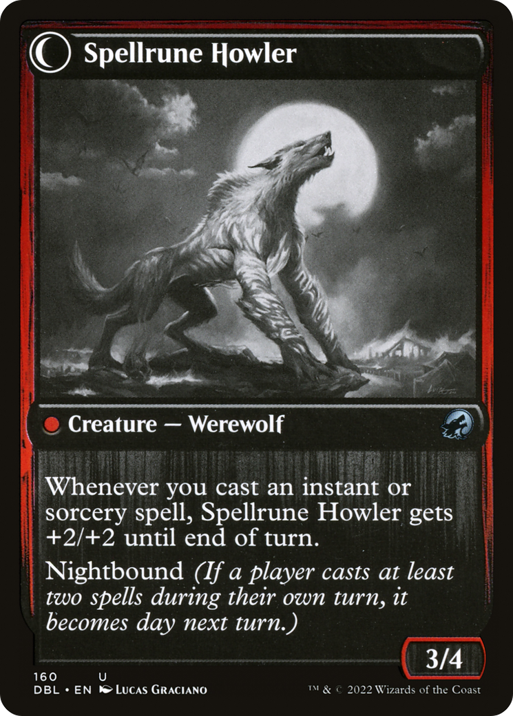 Spellrune Painter // Spellrune Howler (DBL-160) - Innistrad: Double Feature: (Double Faced Transform) Foil