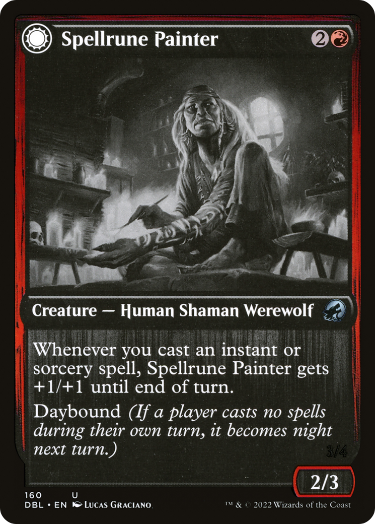 Spellrune Painter // Spellrune Howler (DBL-160) - Innistrad: Double Feature: (Double Faced Transform)
